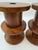 Mid-Century Modern Pair of West Elm Mid-Century Turned Wood Candlesticks For Sale - Image 3 of 5