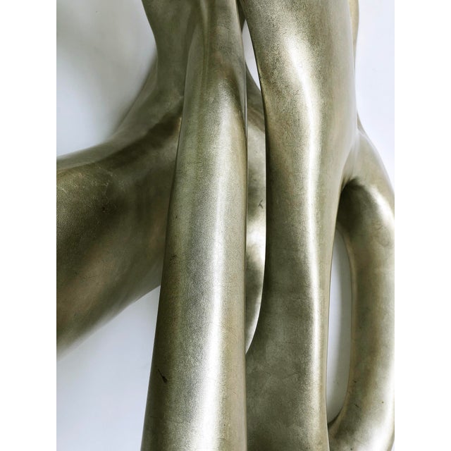 Tony Duquette for Baker Biomorphic Console, Silver Leaf Finish For Sale - Image 9 of 11