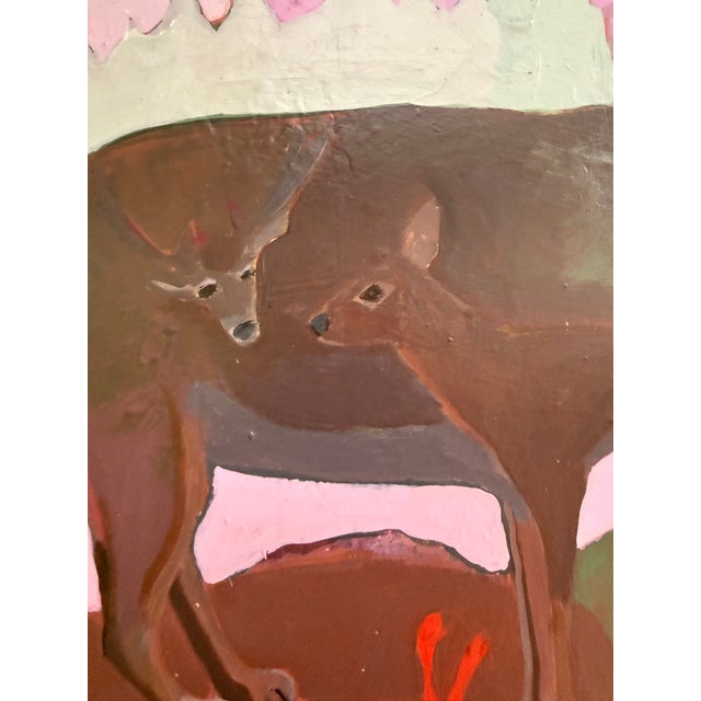 2020s “Belly Full of Deer” Mountain Lion Painting by LWren Walraven For Sale - Image 5 of 14