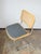 Vintage Bauhaus Chair in Chrome, Raffia and Fabric, 1980s For Sale - Image 3 of 9