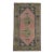1970s Vintage Handmade Wool Cotton Pink Area Rug For Sale