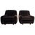 Vintage Italian Lounge Chairs in Chocolate Brown Velvet, 1970s, Set of 2 For Sale - Image 10 of 10
