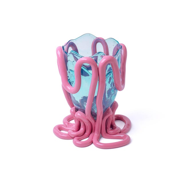 Indian Summer Vase in Clear Aqua by Gaetano Pesce for Fish Design For Sale - Image 11 of 11