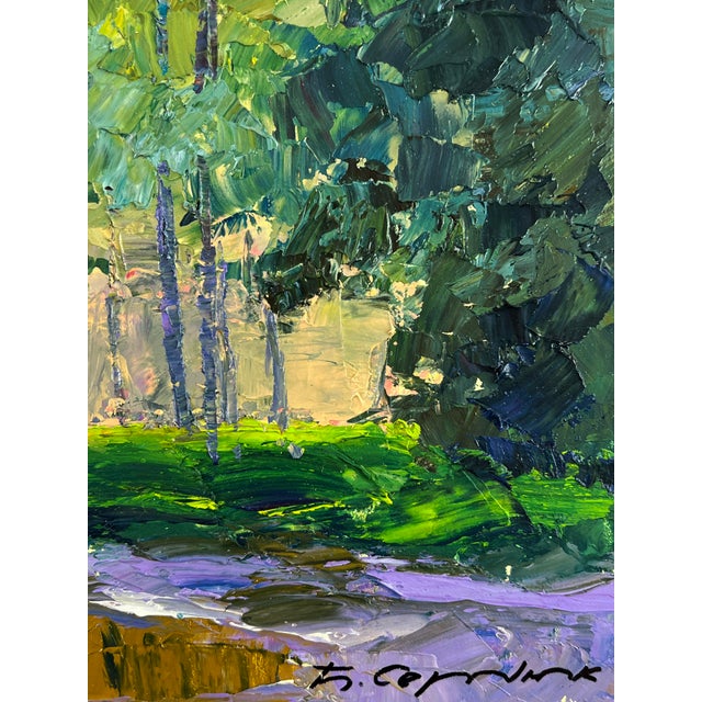 Oil Painting Morning Park Serdyuk Boris Petrovich For Sale - Image 10 of 11