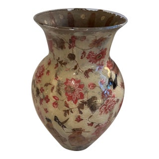 Pair of 19th Century Decalcomanis Vases For Sale