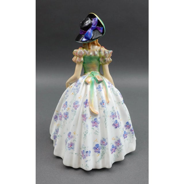 Royal Doulton Mid 20th Century Royal Doulton England "Easter Day" Bone China Porcelain Figurine 842489 For Sale - Image 4 of 9