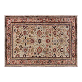 Authentic 19th Century Sultanabad Handmade Wool Rug For Sale