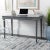 Gray Modern Coastal Writing Desk in Grey For Sale - Image 8 of 9
