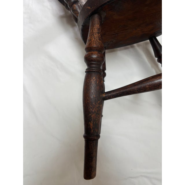 Wood English Elm Child's Windsor Chair, 19th Century For Sale - Image 7 of 15