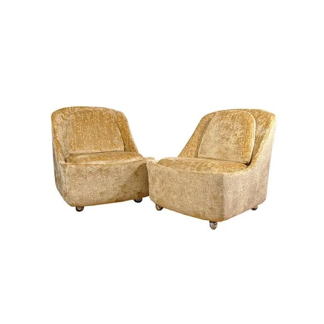 Vintage Space Age German Shell Cocktail Chairs, 1970s, Set of 2 For Sale - Image 12 of 12