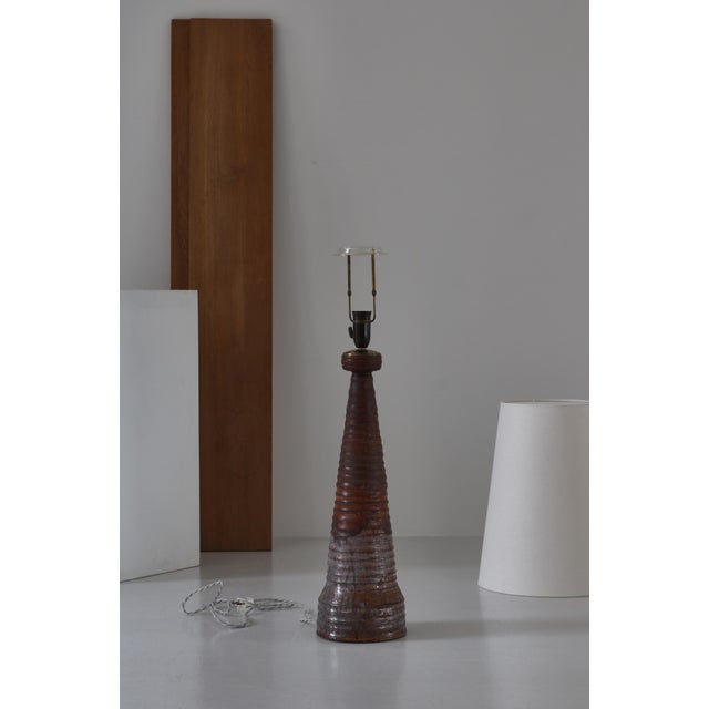 Art Nouveau Ceramic Table Lamp from Hans Henrik Petersen Hpk, Denmark, 1930s For Sale - Image 18 of 18