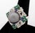 Art Deco Style 18k White Gold, Pearl, Multicolor Gemstone, and Diamond Ring For Sale - Image 4 of 9
