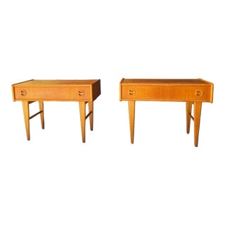 Swedish Mid-Century Modern Nightstands - a Pair For Sale