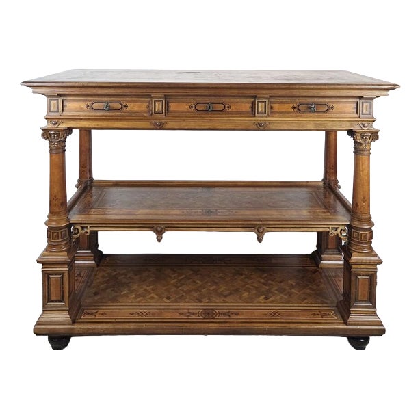 19th Century Neo-Renaissance Three-Tiered Sideboard For Sale