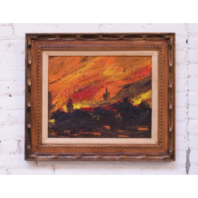1960s Dorothy Funk Desert Landscape Oil on Canvas For Sale - Image 9 of 9