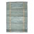 Freya Geometric Rug by Celerie Kemble for Chairish in Soft Blues 6'x9' For Sale