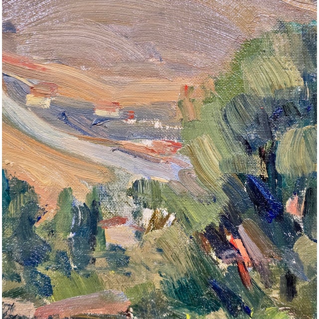 Sienna Donna Norine Schuster - 1920s View of the Hollywood Hills-Oil Painting For Sale - Image 8 of 12