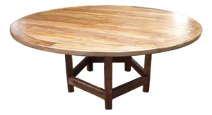 1800's Chestnut Country Dining Table / Seats 8+
