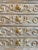 Vintage French Provincial 12-Drawer Serpentine Dresser • 73” Long • Hand-Carved Details • Taupe, Ivory & Antique Gold For Sale - Image 10 of 14