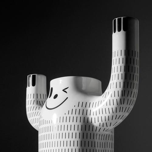 White Glazed Happy Susto Vase from Jaime Hayon For Sale - Image 4 of 10