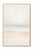 Soft abstract coastal artwork featuring a gentle horizon where pale sand meets muted blue water beneath an airy sky. The...