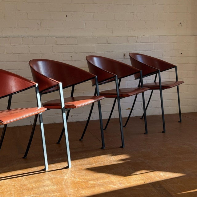 Metal Blenda Chairs by Roberto Patio for Matteo Grassi, Set of 8 For Sale - Image 7 of 15