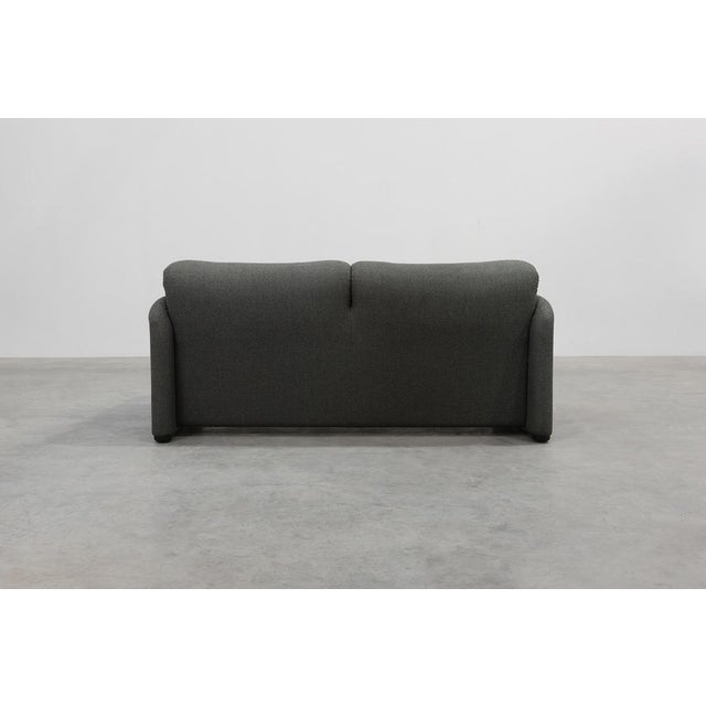 Gray Two-Seat Sofa by Vico Magistretti for Cassina, Italy, 1990s For Sale - Image 8 of 15
