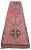 Pink Kurdish Runner Rug. Hand-Knotted Tribal Turkish Runner - 3′3″ × 12′ For Sale - Image 6 of 15