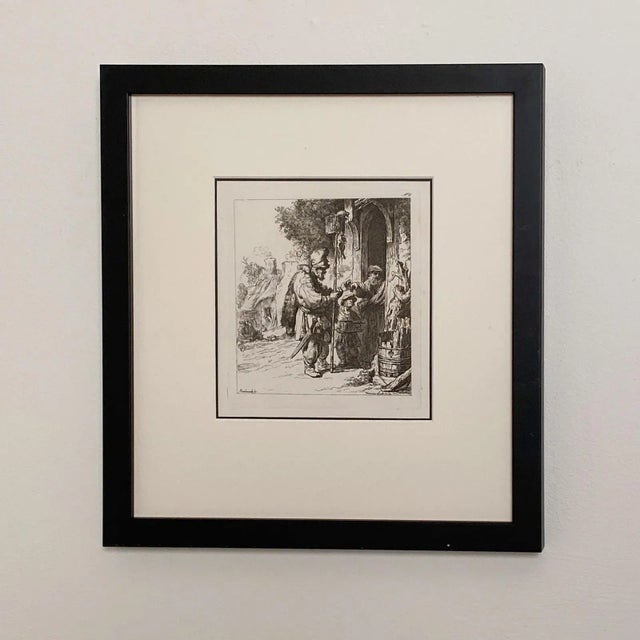 Late 18th Century Late 18th Century Rembrandt Etching #6, by Francesco Novelli For Sale - Image 5 of 5