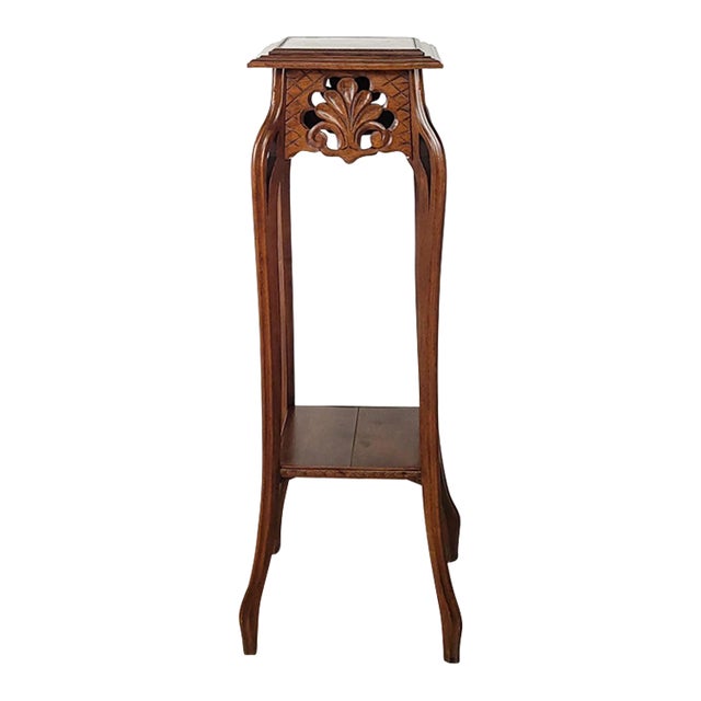 Art Nouveau Walnut Plant Stand, Circa 1900 For Sale
