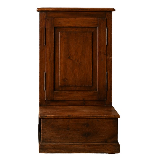 Chestnut Wood Prie Dieu Prayer Kneeler Cabinet, 1950s For Sale
