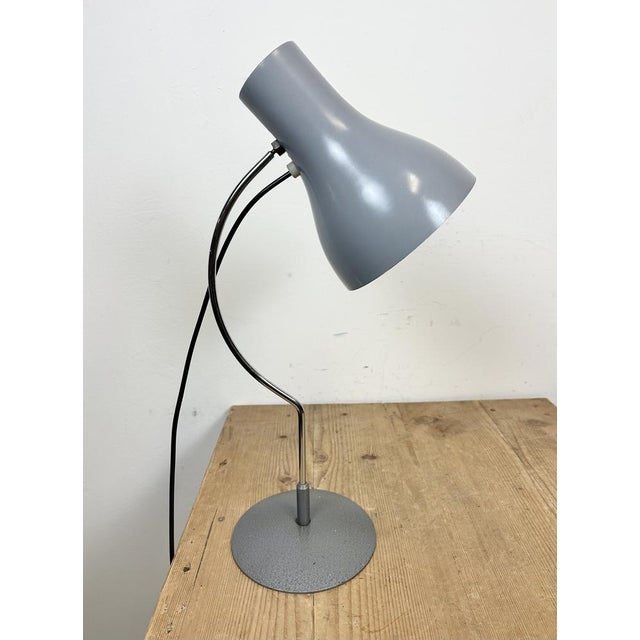1960s Grey Table Lamp by Josef Hurka for Napako, 1960s For Sale - Image 5 of 15