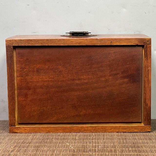 Rosewood Mother-of-Pearl Inlaid Buddha Keepsake Box For Sale - Image 4 of 9