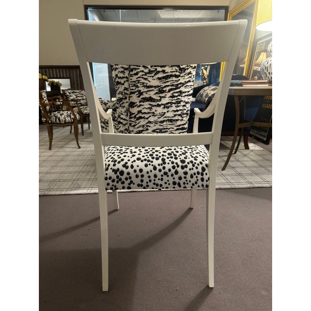 Transitional Set of 2 Baker Side Dining Chairs For Sale - Image 3 of 7