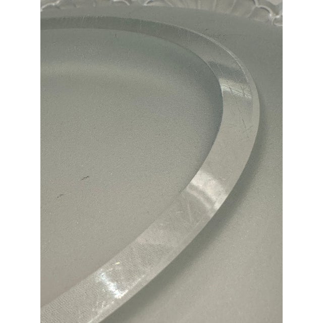 Transparent Verlys France Art Deco Centerpiece Bowl | Rare Fern Leaf Satin Glass | 1935 For Sale - Image 8 of 13