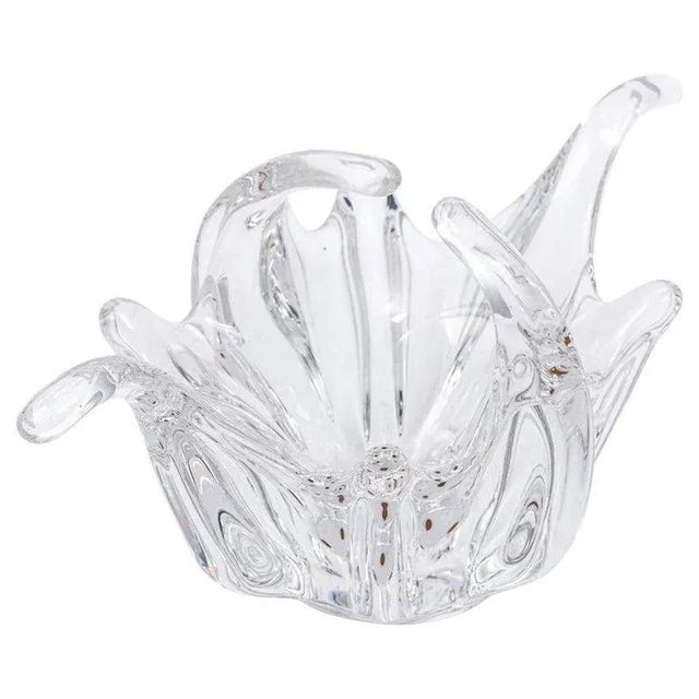 Glass 1920s Modern Handkerchief Glass Dish For Sale - Image 7 of 7