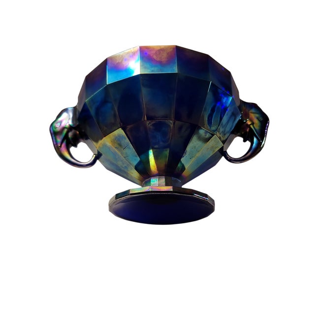 Glass 1980s Summit Art Glass Elephant Candleholder Bowl For Sale - Image 7 of 9