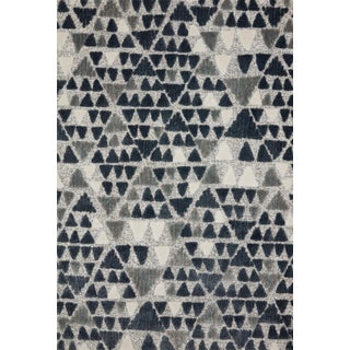 Sample - Loloi II Hagen Rug, Slate / Denim - 18" x 18" For Sale