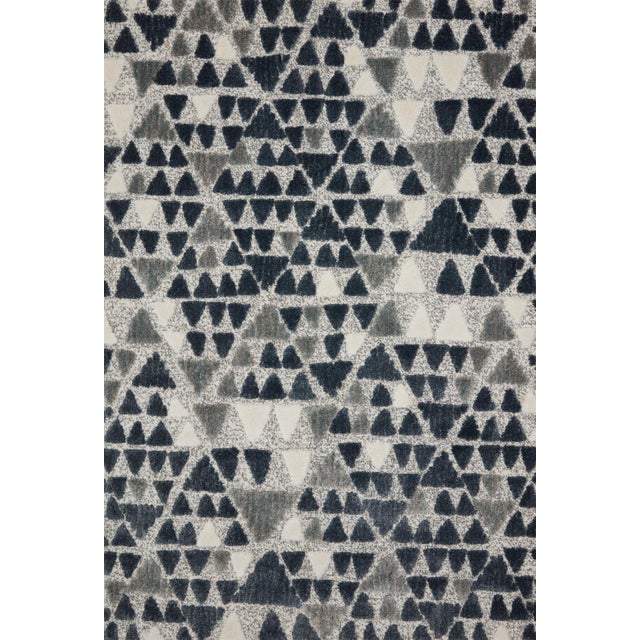 Sample - Loloi II Hagen Rug, Slate / Denim - 18" x 18" For Sale