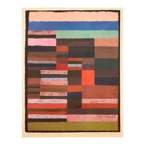 1989 After Paul Klee "Individualized Measurement of the Strata", Full-Color Print From France