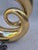 Vintage Solid Brass Swirl Lamp For Sale - Image 9 of 11