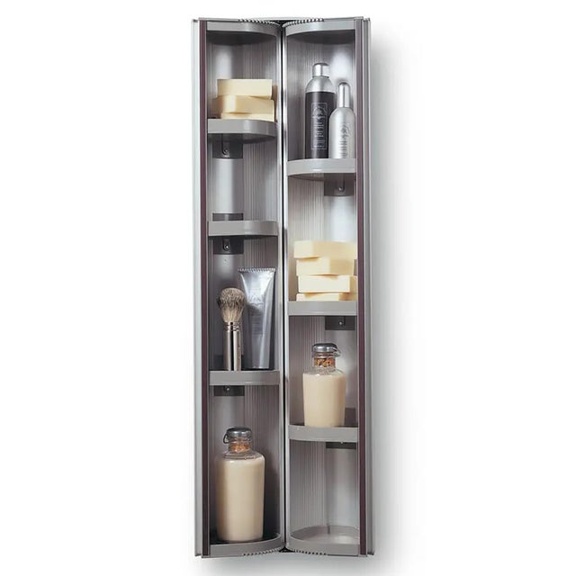 Post Modern "The Caddy" Aluminum Cylindrical Wall Cabinet by Aico Design For Sale - Image 9 of 10