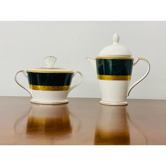 American Vintage Noritake Fitzgerald Bone China Cream & Sugar Set - 2 Pieces For Sale - Image 3 of 6