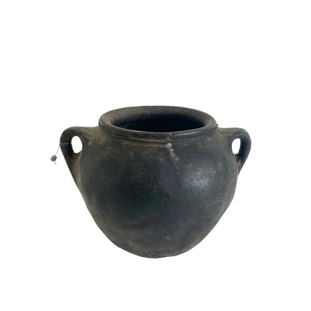 Early 20th Century Antique Turkish Yoghurt Pottery Vessel For Sale - Image 5 of 9