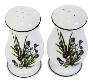 1980s Lenox China Etchings Collection Salt & Pepper Shakers