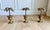 Metal Vintage Heavy Brass Palm Tree Candlesticks in Urn Bases – Set of Three – Circa 1970s For Sale - Image 7 of 8