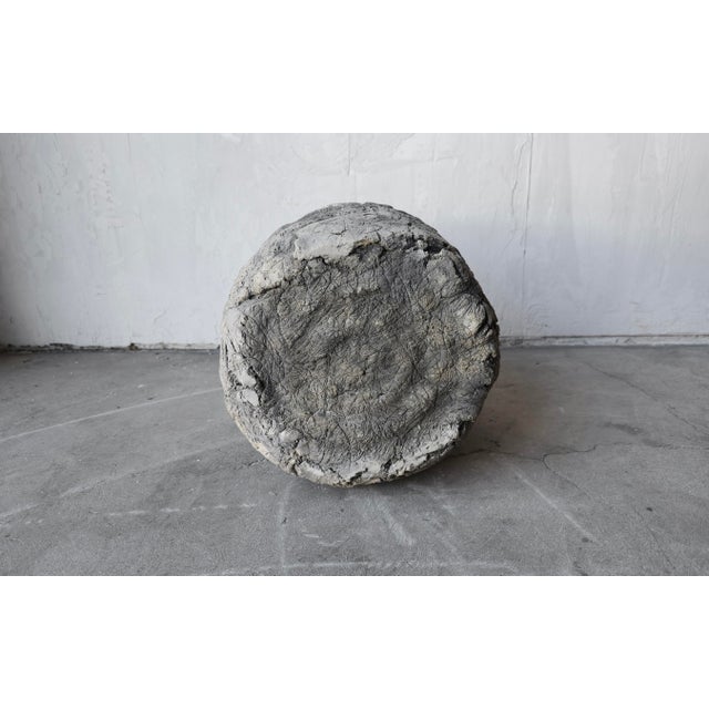 13" Mid Century Rough Hewn Organic Ceramic Planter For Sale - Image 9 of 10