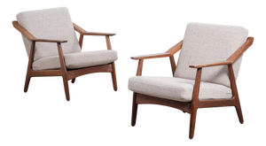 Teak Lounge Chairs by H. Brockmann-Petersen for Randers Møbelfabrik, 1960s, Set of 2