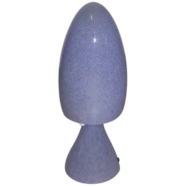 1990s Small Violet Murano Glass Table Lamp from Barovier & Toso, 1990s For Sale - Image 5 of 5