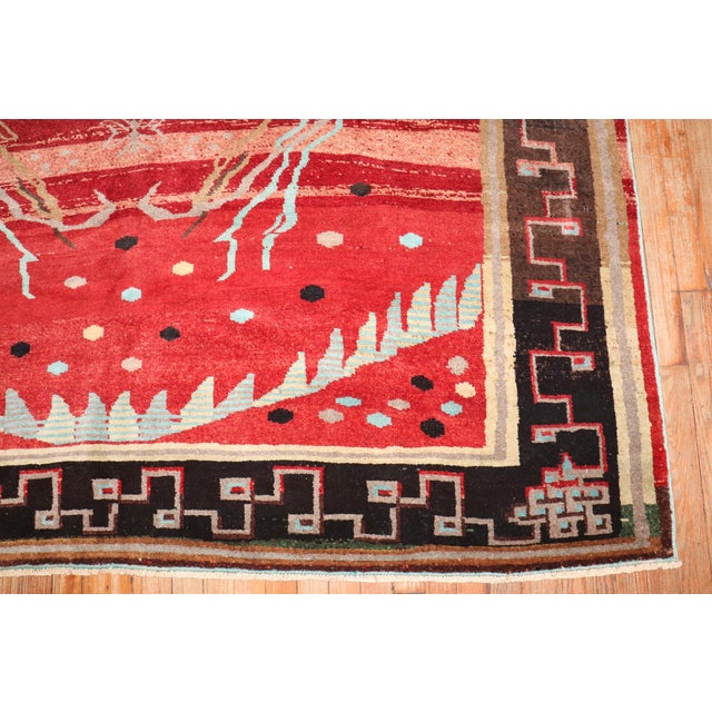Zabihi Collection Dramatic Antique Anatolian Rug For Sale - Image 12 of 12